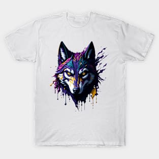 Boldly Hued Wolf T-Shirt